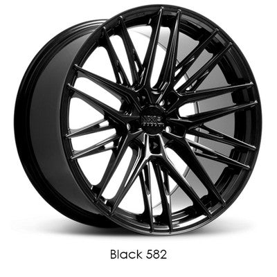 XXR Wheels XXR 582 Black 18x8.5 +35 5x112mm 73.1mm