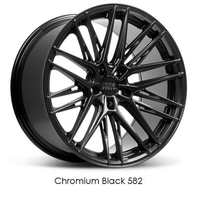 XXR Wheels XXR 582 Chromium Black 18x9.5 +35 5x114.3mm 73.1mm
