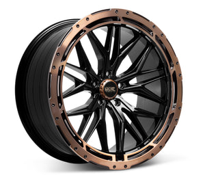 XXR Wheels 585 BK/Bronze Ring 20x8.5 +35 5x114.3 73.1mm - Wheelwiz