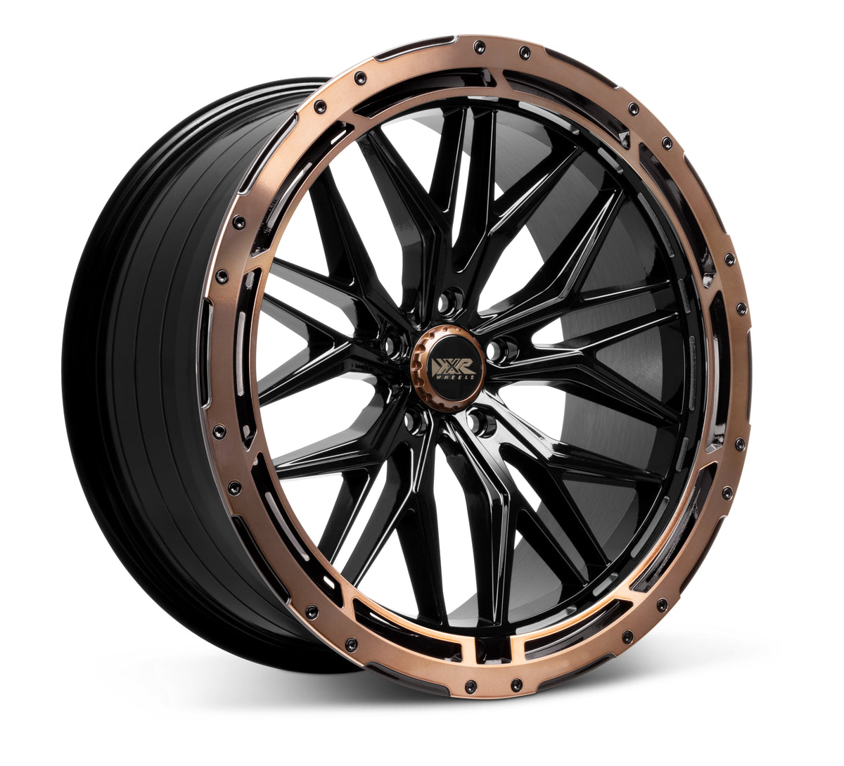 XXR Wheels 585 BK/Bronze Ring 20x8.5 +35 5x112 73.1mm - Wheelwiz