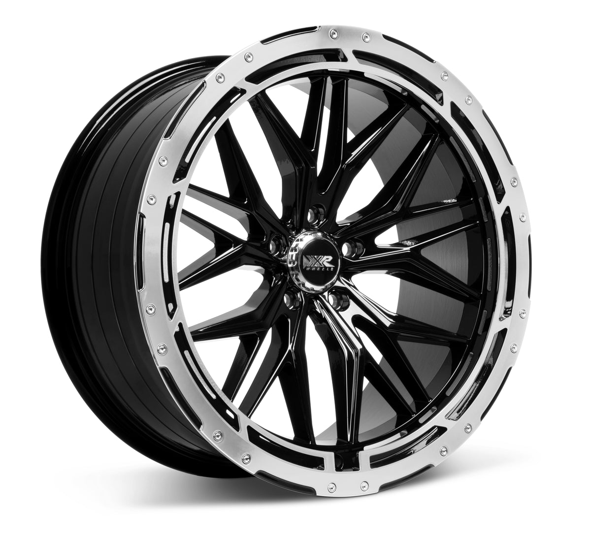 XXR Wheels 585 BK/Machine Ring 19x8.5 +35 5x112 73.1mm - Wheelwiz