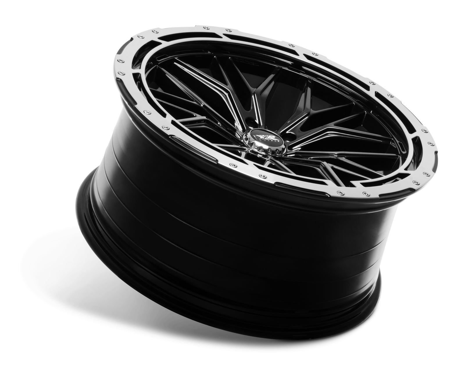 XXR Wheels 585 BK/Machine Ring 20x8.5 +35 5x114.3 73.1mm - Wheelwiz
