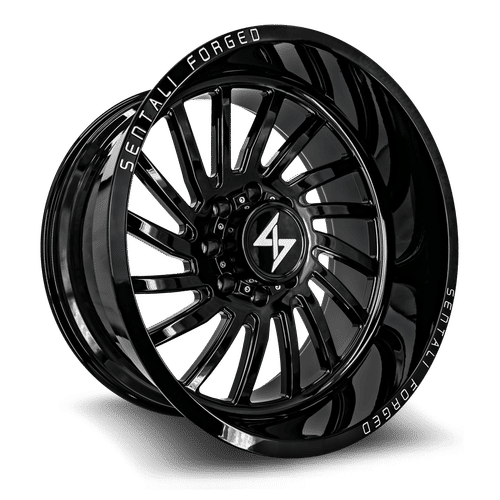 Sentali Forged SF1GB Gloss Black 28x16 -99 5x139.7mm 77.8mm