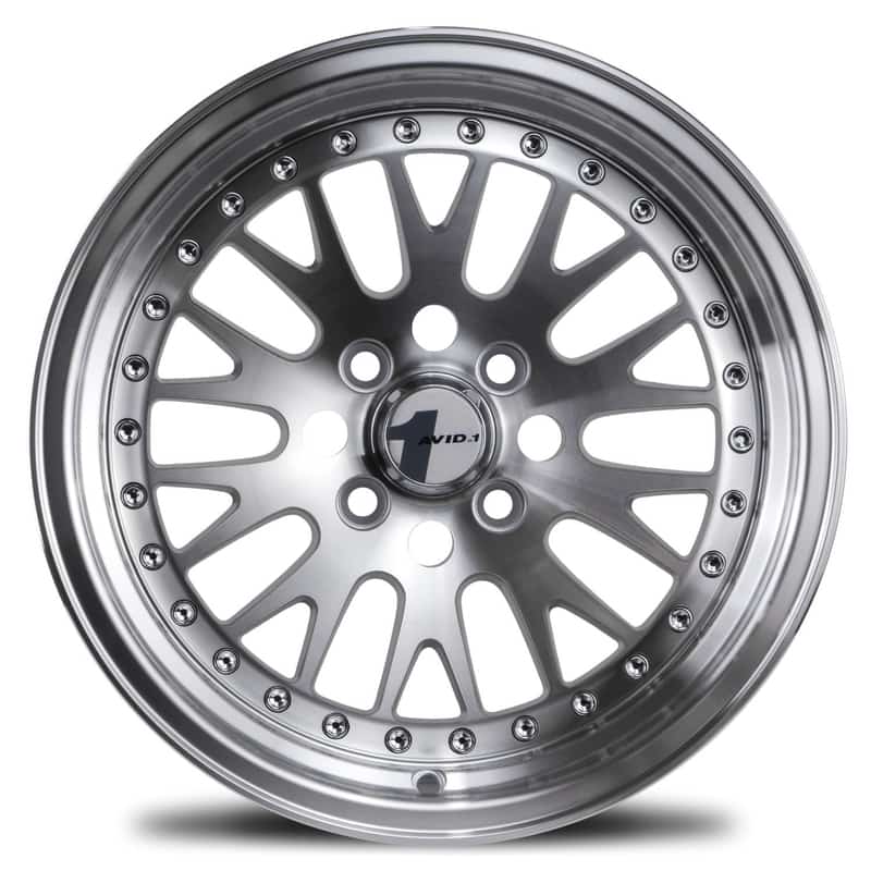 AVID.1 AV-12 Machined Face 16x9 +15 5x100|5x114.3mm 73.1mm - Wheelwiz