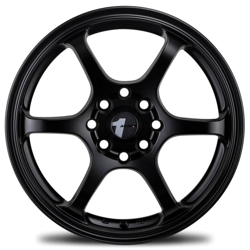 AVID.1 AV-02 Matte Black 16x7 +40 4x100|4x114.3mm 73.1mm - Wheelwiz