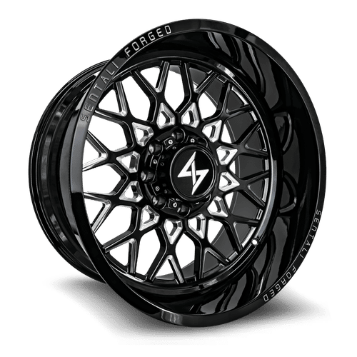 Sentali Forged SF5BM Gloss Black Milled 30x16 -99 5x127mm 71.5mm