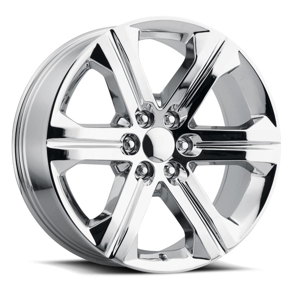 Factory Reproductions FR 47 Chrome 22x9 +24 6x139.7mm 78.1mm