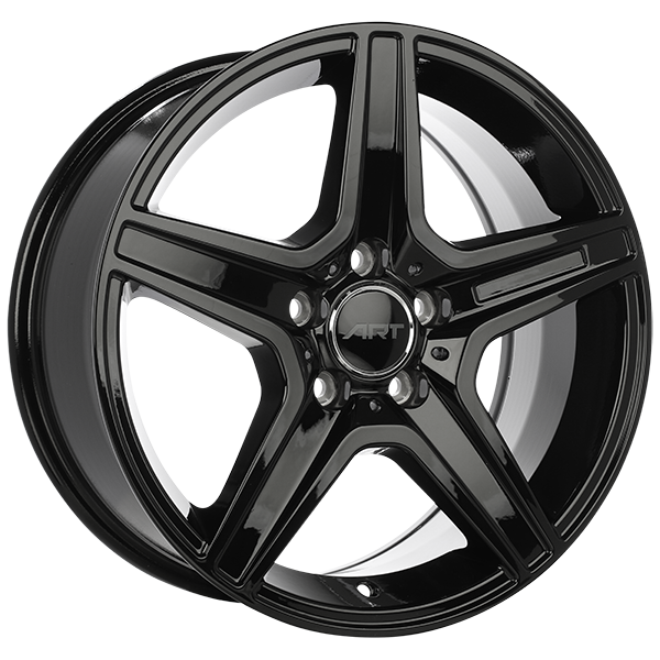 ART Replica REPLICA 21 Gloss Black 17x8 +45 5x112mm 66.6mm - WheelWiz