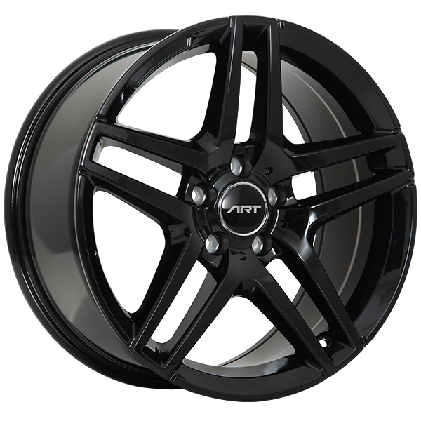 ART Replica REPLICA 60 Gloss Black 18x8.5 +45 5x112mm 66.6mm - WheelWiz