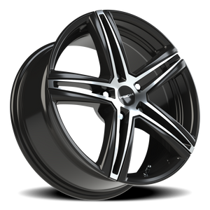 Vision Wheel 640 Gloss Black Machined Face 17x7.5 +40 5x110mm 73.1mm - Wheelwiz