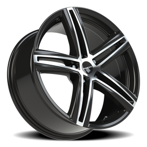 Vision Wheel 640 Gloss Black Machined Face 19x8.5 +40 5x114.3mm 73.1mm - Wheelwiz