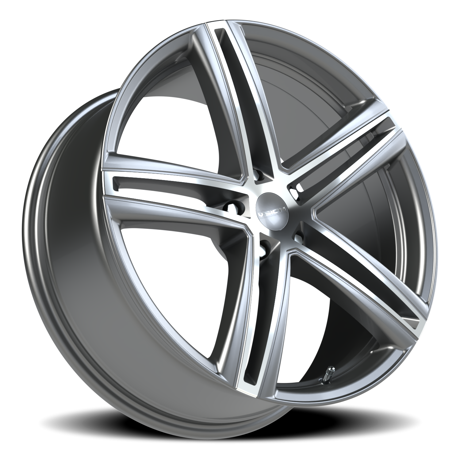 Vision Wheel 640 Gunmetal Machined Face 20x8.5 +40 5x114.3mm 73.1mm - Wheelwiz