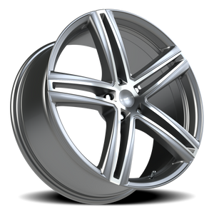 Vision Wheel 640 Gunmetal Machined Face 20x8.5 +40 5x114.3mm 73.1mm - Wheelwiz