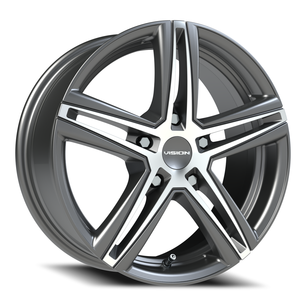 Vision Wheel 640 Gunmetal Machined Face 16x7 +40 5x114.3mm 73.1mm - Wheelwiz