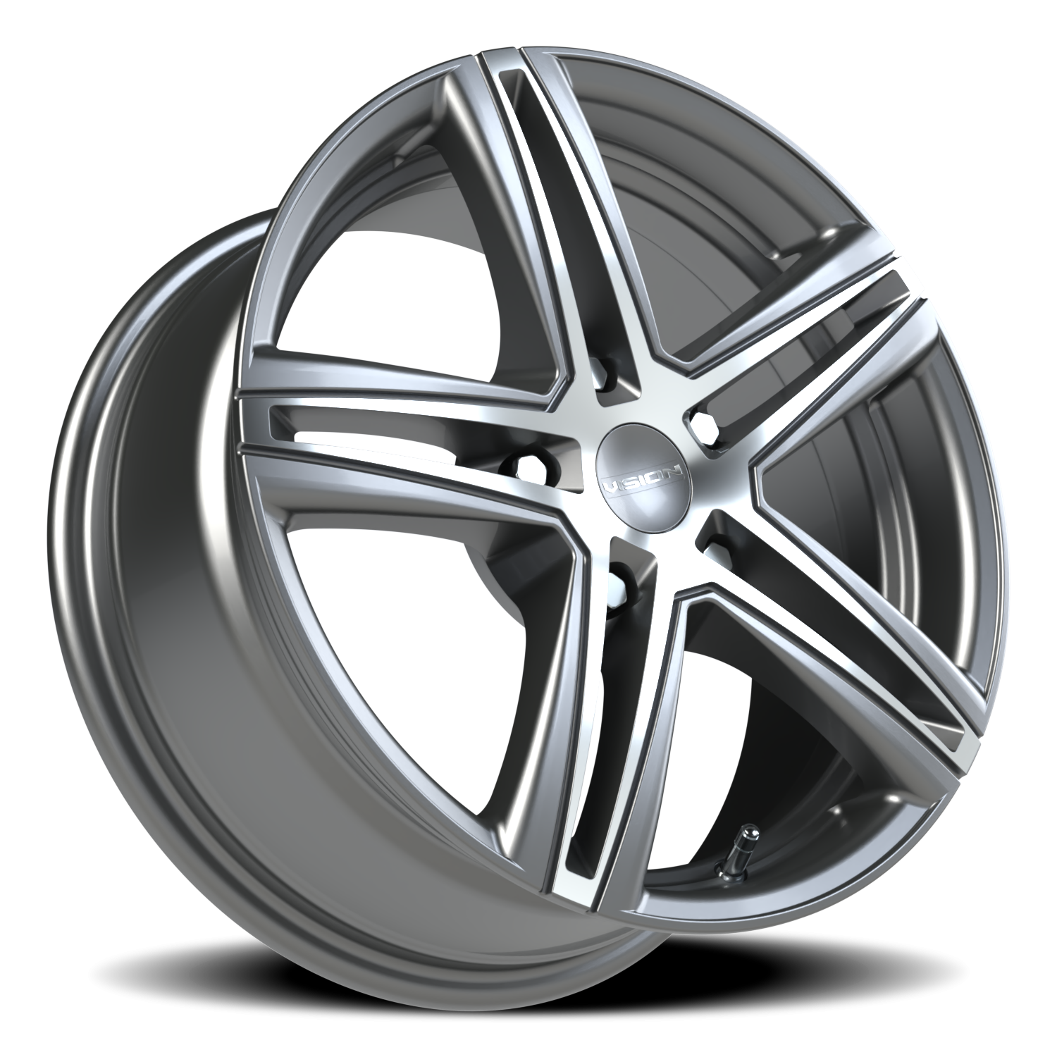 Vision Wheel 640 Gunmetal Machined Face 16x7 +40 5x114.3mm 73.1mm - Wheelwiz