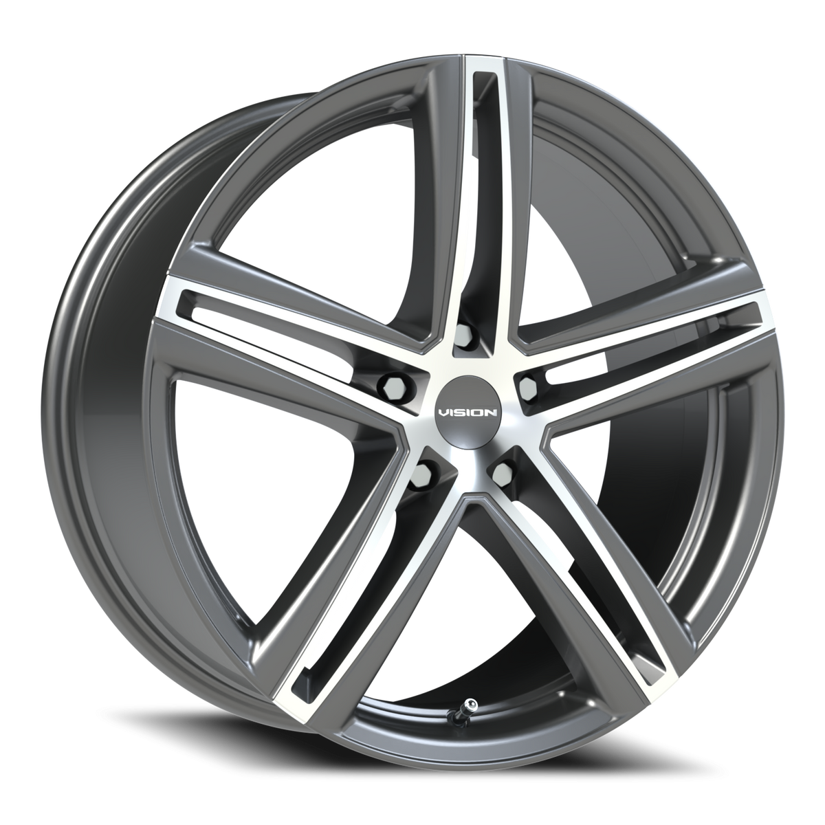 Vision Wheel 640 Gunmetal Machined Face 19x8.5 +40 5x114.3mm 73.1mm - Wheelwiz