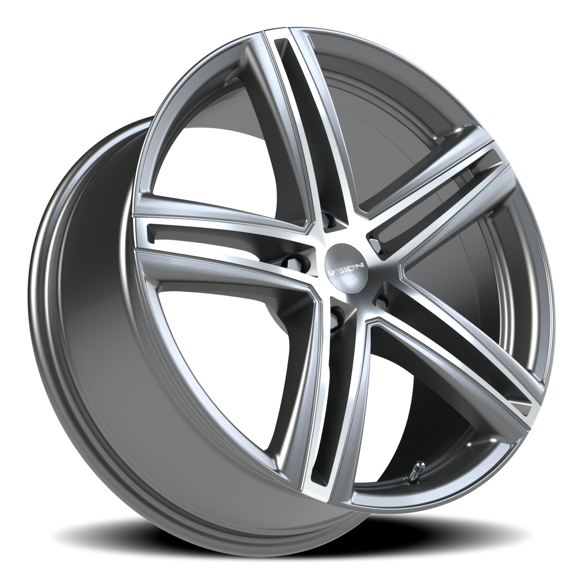 Vision Wheel 640 Gunmetal Machined Face 19x8.5 +40 5x114.3mm 73.1mm - Wheelwiz