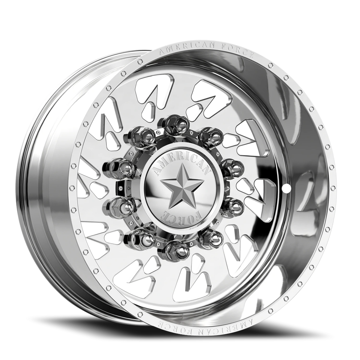 American Force 6G14 Sideways SSBR Polished 24x14 -73 8x165.1mm 220mm - Wheelwiz