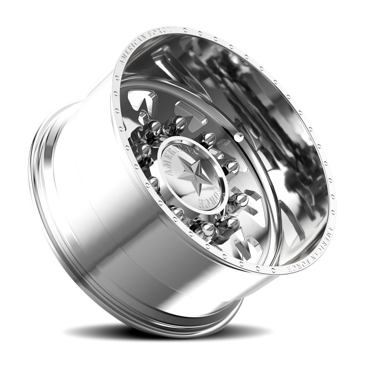 American Force 6G14 Sideways SSBR Polished 24x14 -73 8x165.1mm 220mm - Wheelwiz