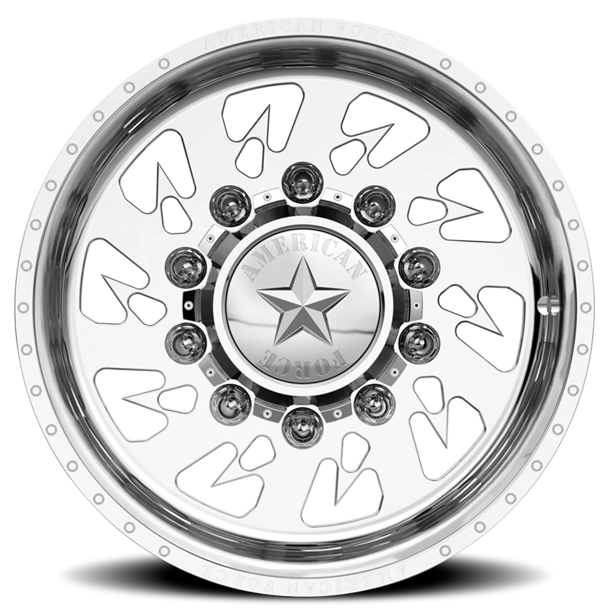 American Force 6G14 Sideways SSBR Polished 24x14 -73 8x165.1mm 220mm - Wheelwiz