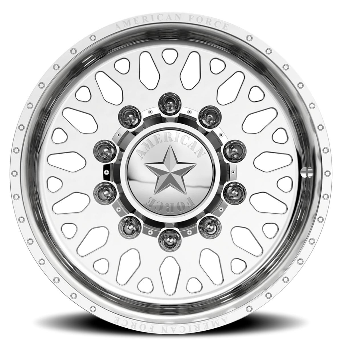 American Force 6G17 Evo SD Polished 22x12 -40 8x165.1mm 122mm - Wheelwiz