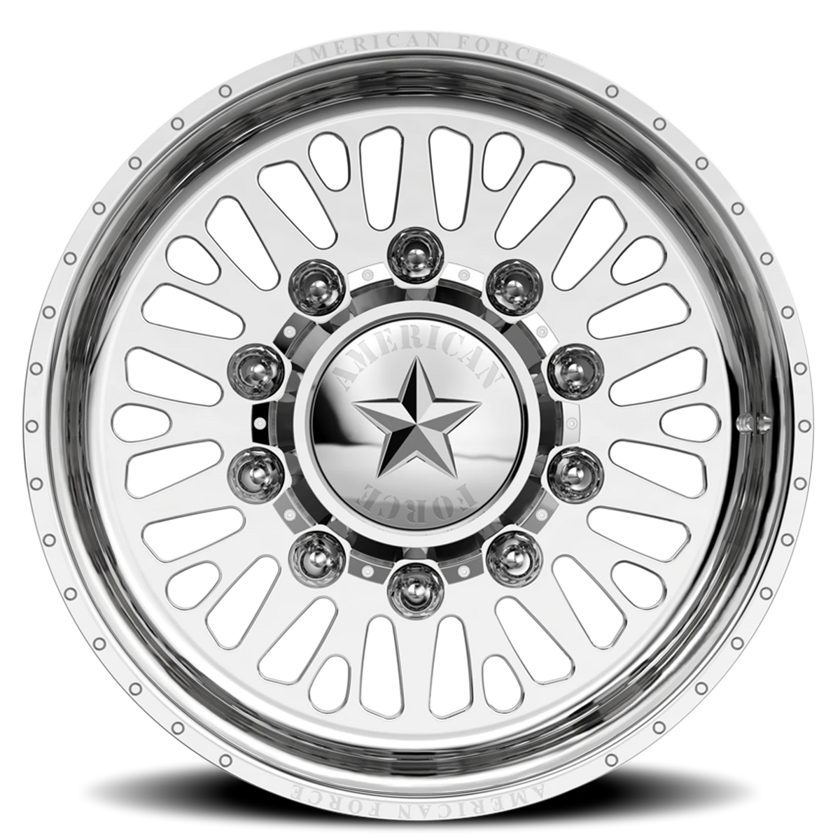 American Force 6N12 Brawn SD Polished 24x16 -101 8x200mm 142mm - Wheelwiz