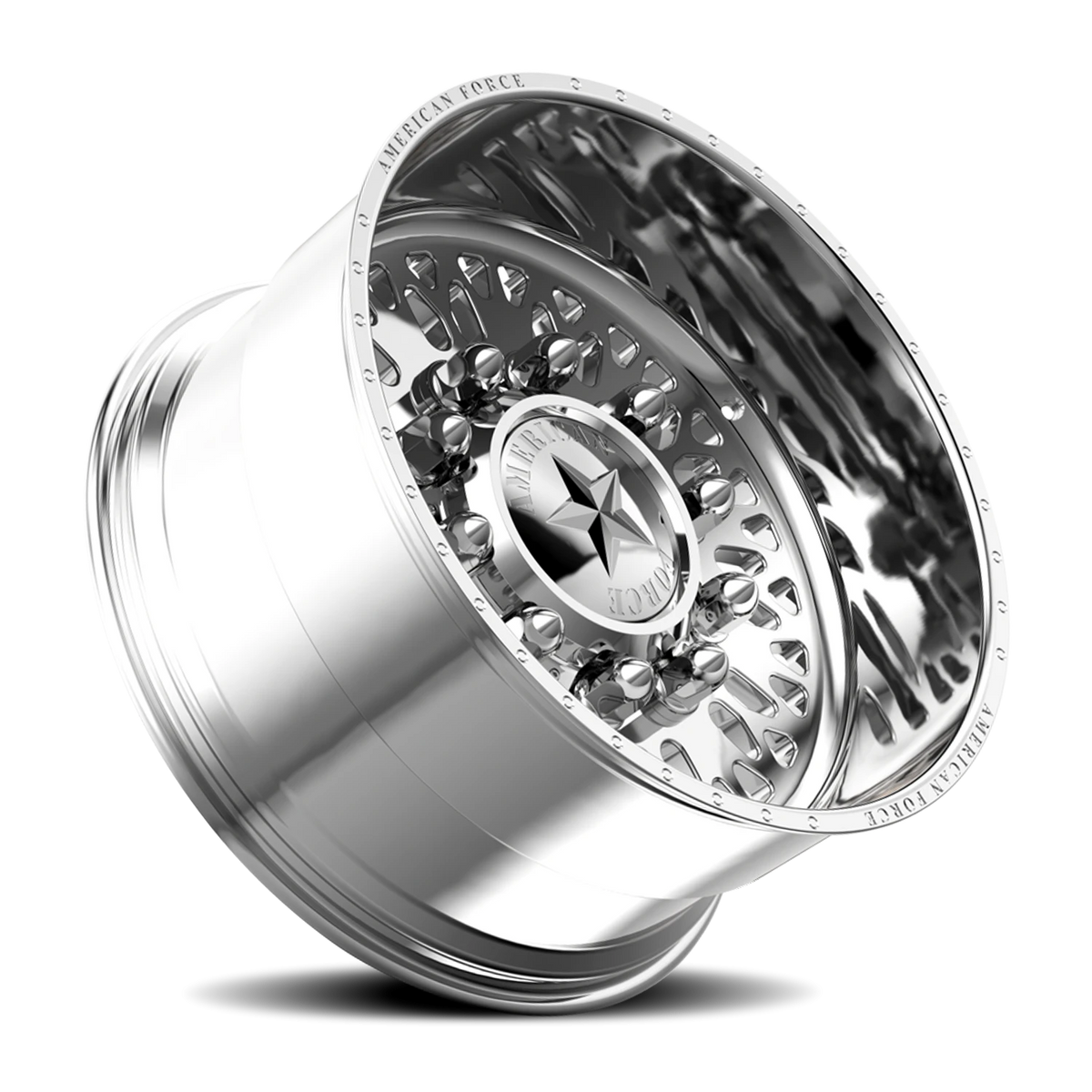 American Force 6N16 Shove SD Polished 22x10 -25 8x165.1mm 117mm - Wheelwiz