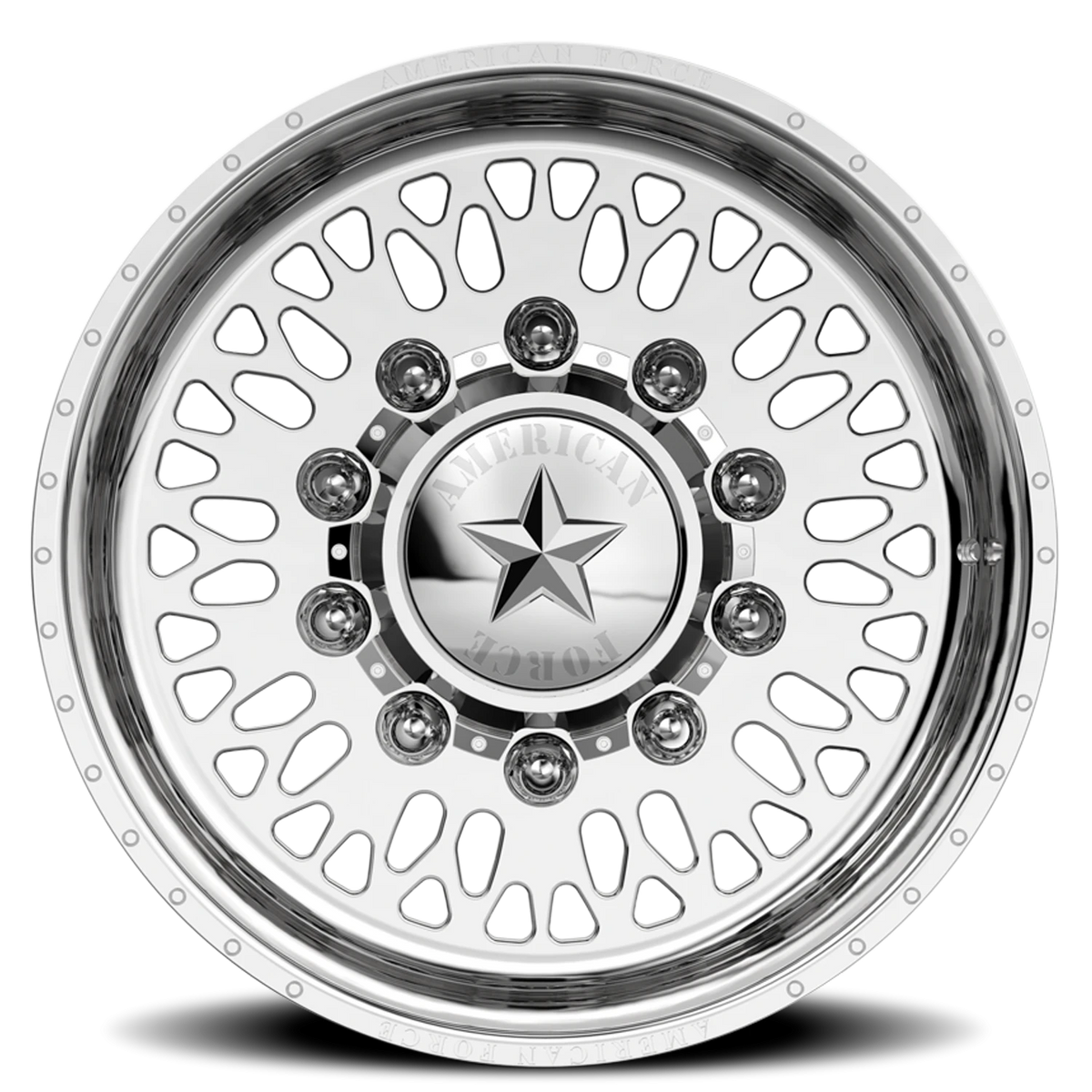American Force 6N16 Shove SD Polished 24x16 -101 8x165.1mm 122mm - Wheelwiz