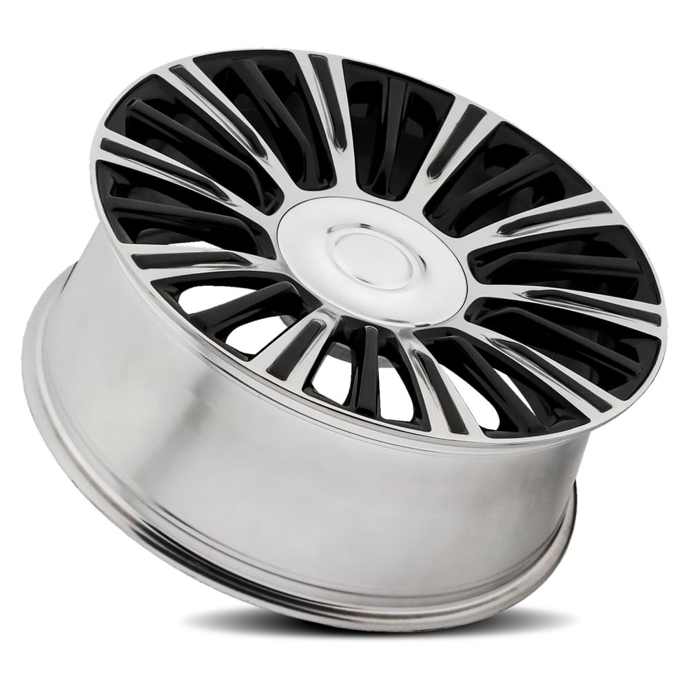 Factory Reproductions FR 91 Gloss Black Polished Accents 22x9 +28 6x139.7mm 78.1mm