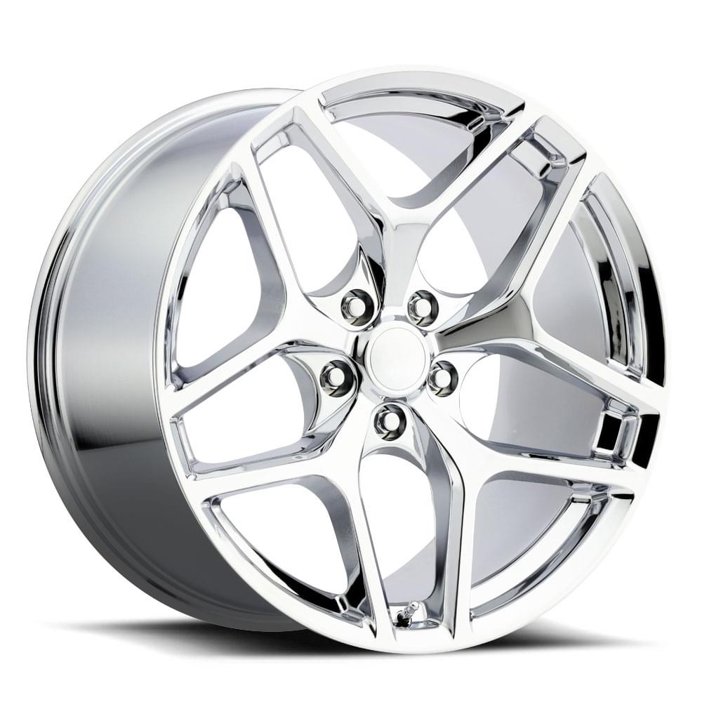 Factory Reproductions FR 27F Chrome 20x9 +27 5x120mm 66.9mm