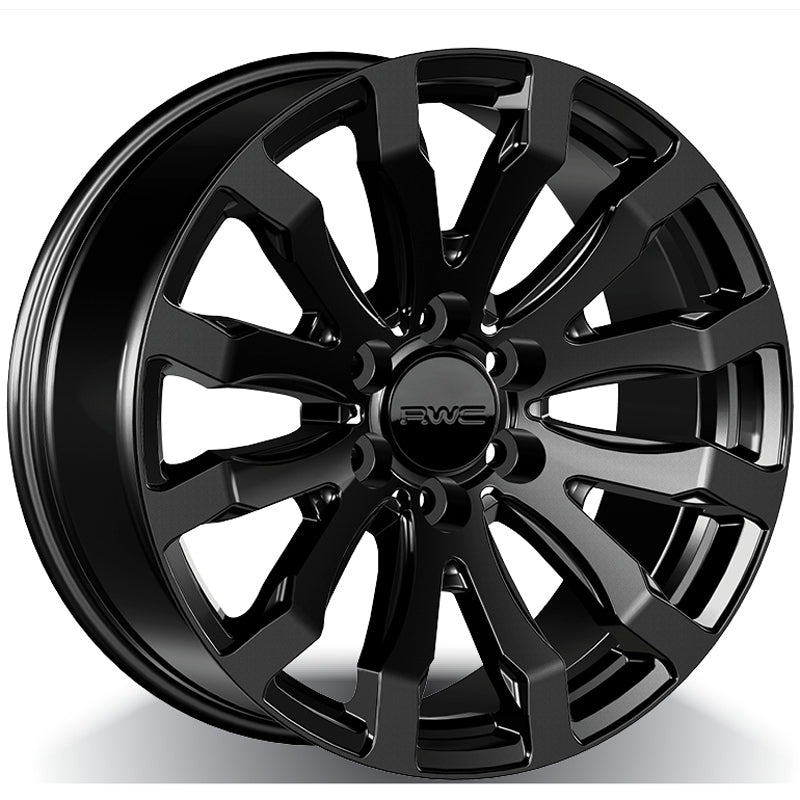 RWC 701 Satin Black 22x10 +25 6x139.7mm 95.1mm - Wheelwiz