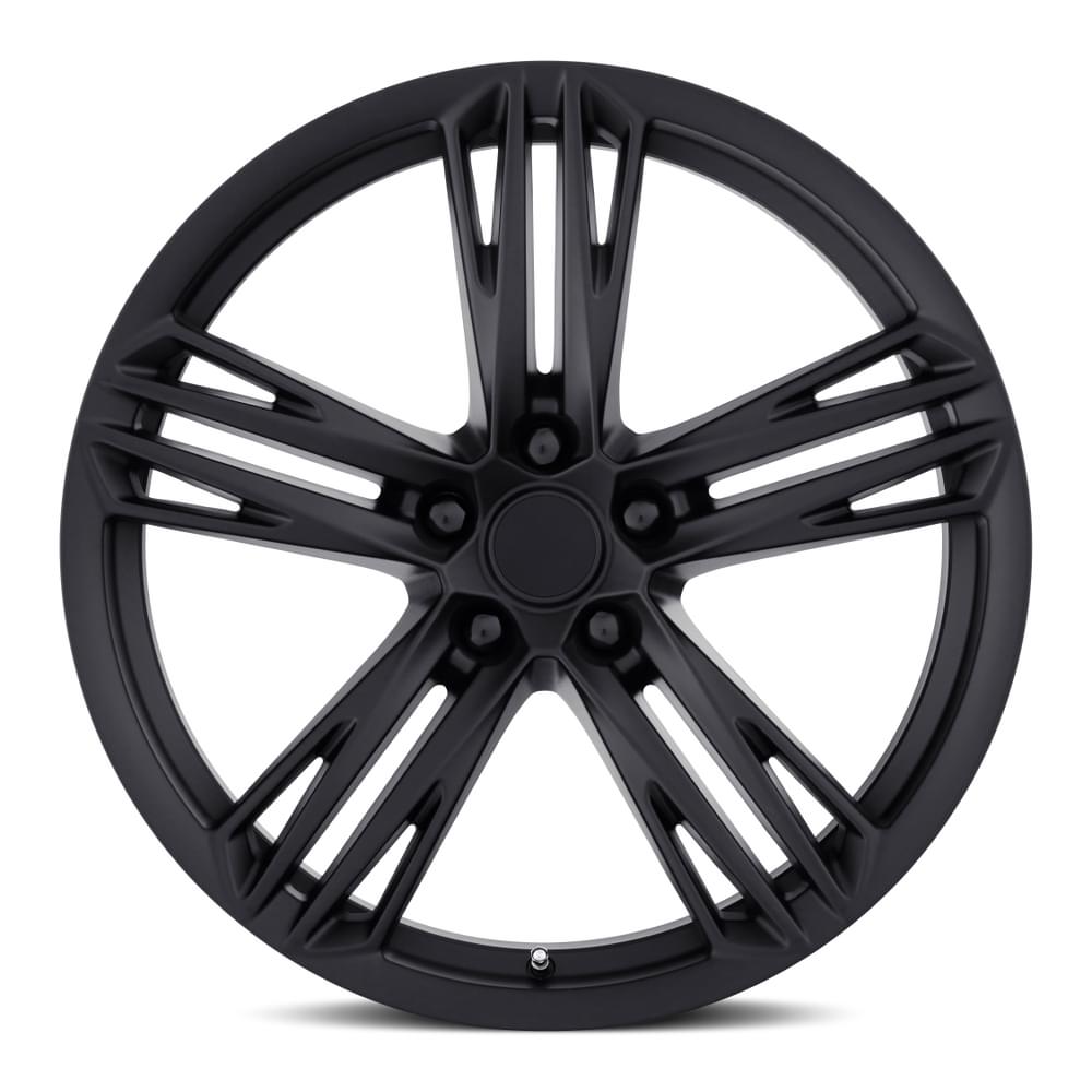 Factory Reproductions FR 35F Satin Black 20x9 +27 5x120mm 66.9mm