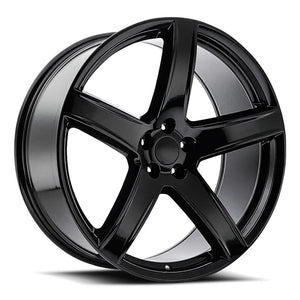 Factory Reproductions FR 77 Gloss Black 22x10 +25.4 5x139.7mm 77.8mm