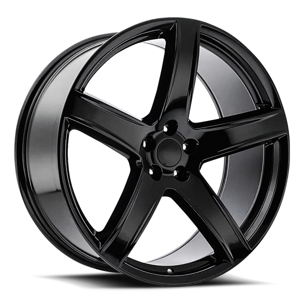 Factory Reproductions FR 77 Gloss Black 24x10 +25.4 5x139.7mm 77.8mm