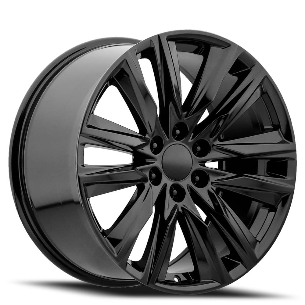 Factory Reproductions FR 90 Gloss Black 22x9 +28 6x139.7mm 78.1mm