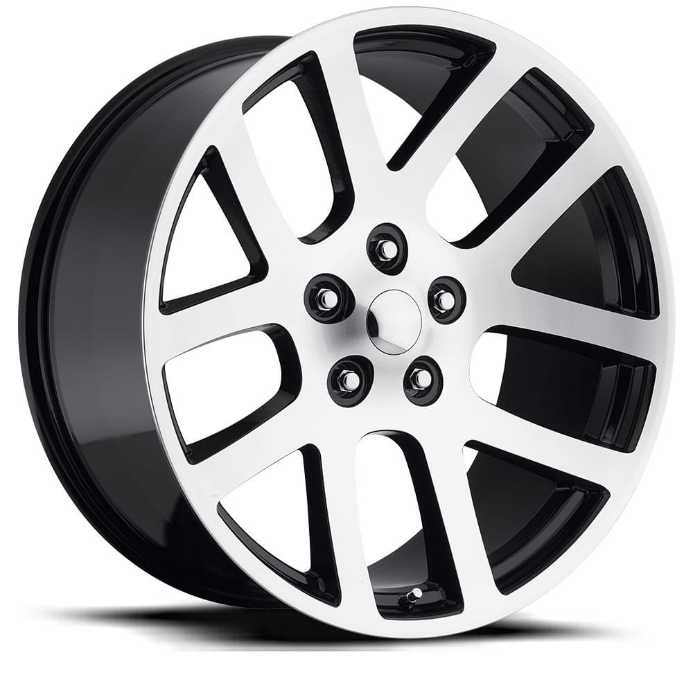 Factory Reproductions FR 60 Gloss Black Machine Face 24x10 +25.4 5x139.7mm 77.8mm