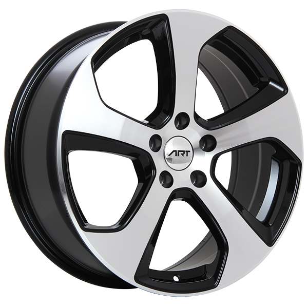ART Replica REPLICA 39 Gloss Black - Machined Face 17x7.5 +45 5x112mm 57.1mm - WheelWiz