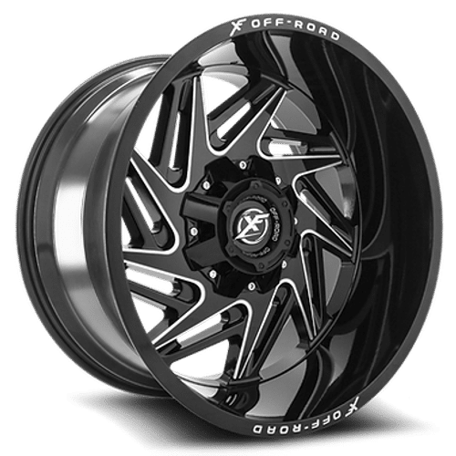 XF Off-Road XF-203 Black Milled 20x10 -12 8x165.1|8x170mm 0mm - WheelWiz