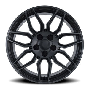 Factory Reproductions FR 401 Satin Titanium Grey Machine Face Wdark Clr 18x8.5 +54 5x120.65mm 70.3mm