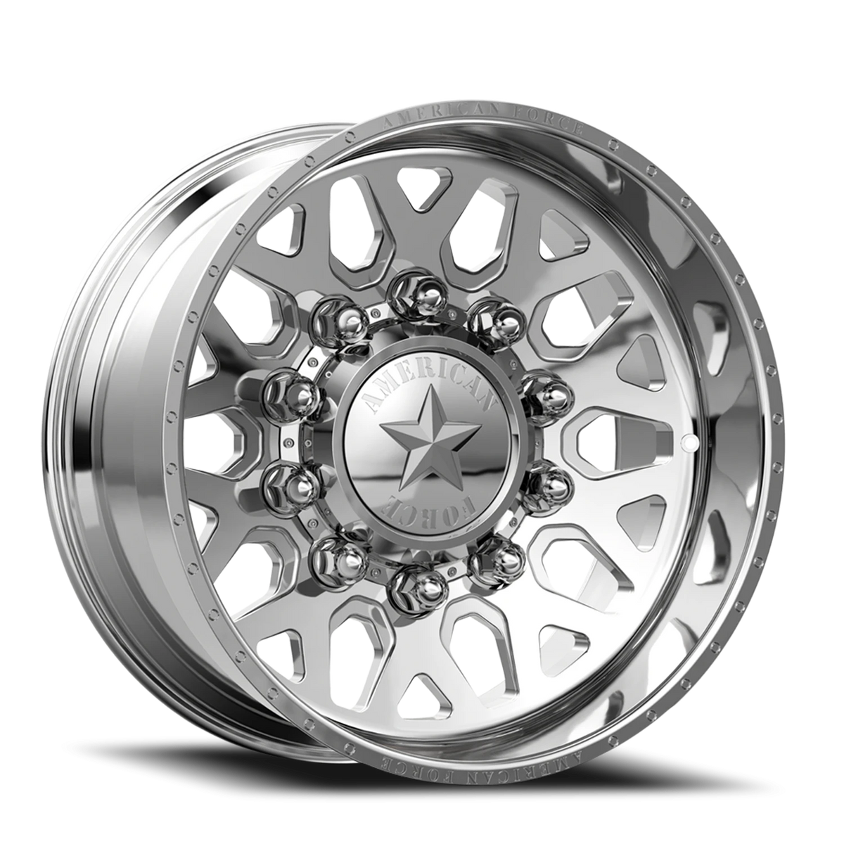 American Force 7F91 Quake CCSD Polished 22x14 -73 10x225mm 170mm - Wheelwiz