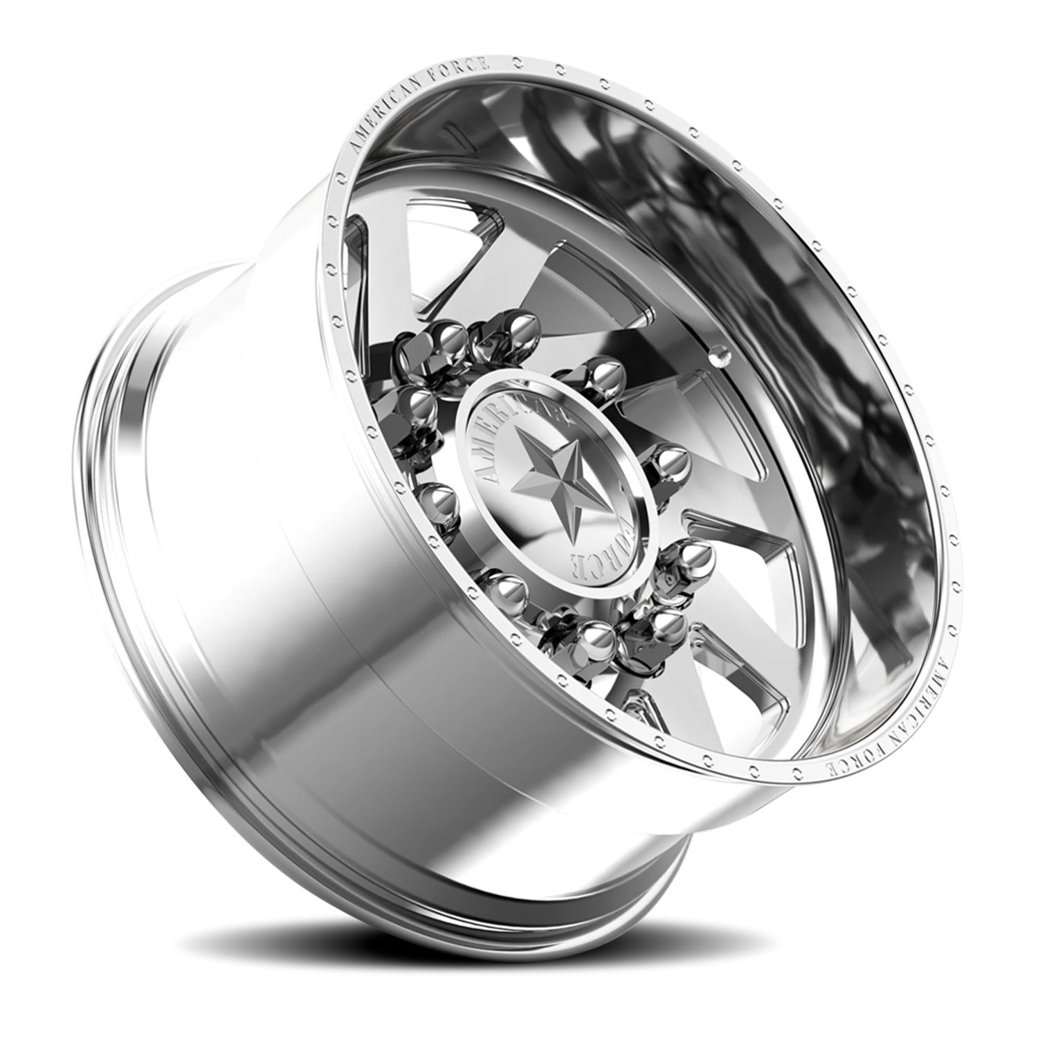 American Force 7H90 Tempest CCSD Polished 22x14 -73 8x210mm 154mm - Wheelwiz