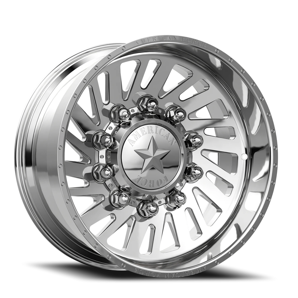 American Force 7H92 Thrust CCSD Polished 24x14 -73 8x165.1mm 122mm - Wheelwiz