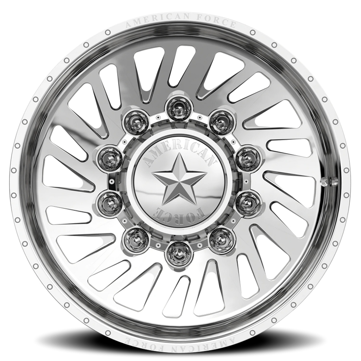 American Force 7H92 Thrust CCSD Polished 24x14 -73 8x210mm 154mm - Wheelwiz