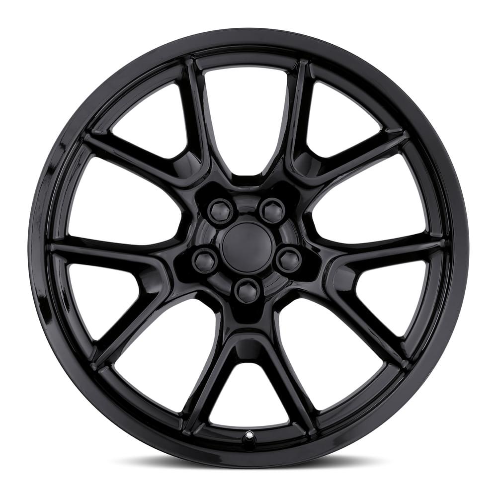 Factory Reproductions FR 66F Gloss Black 20x10 +22 5x115mm 71.5mm