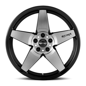 Reika R15 Gloss Black Machine Face 17x8 +38 5x114.3mm 65.1mm