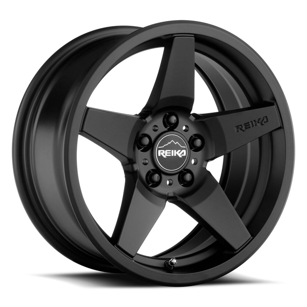 Reika R15 Satin Black 15x7 +15 5x100mm 56.1mm