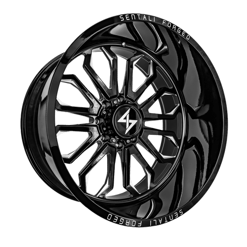 Sentali Forged SF-3 Gloss Black Milled 24x16 -99 6x139.7mm 0mm - WheelWiz