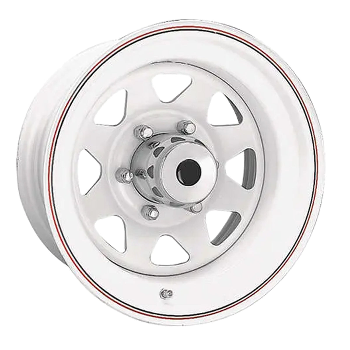 Steel 8-Spoke White 15x7 -6 5x114.3mm 83.8mm