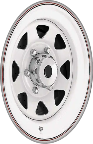 Steel 8-Spoke White 16x7 0 6x139.7mm 108.7mm