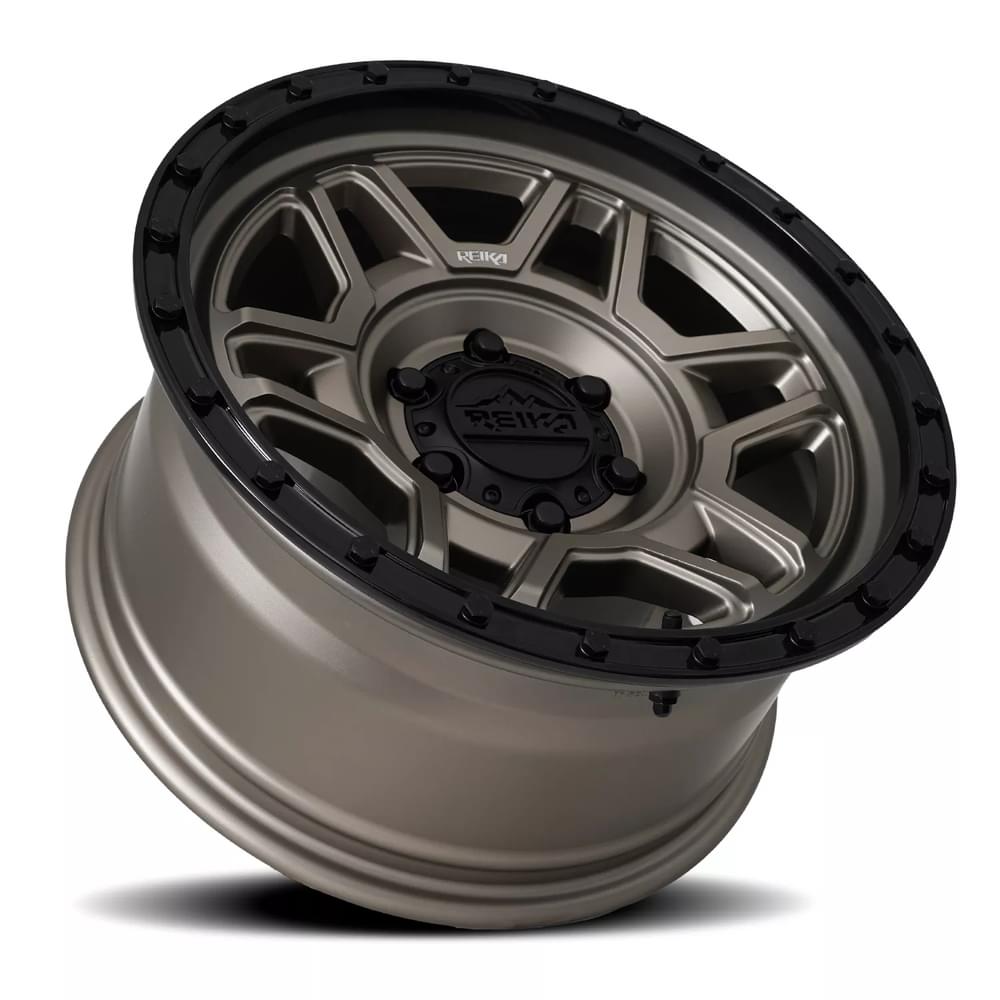 Reika R40 Satin Bronze/ Satin Black Ring 17x9 -12 6x139.7mm 106.1mm
